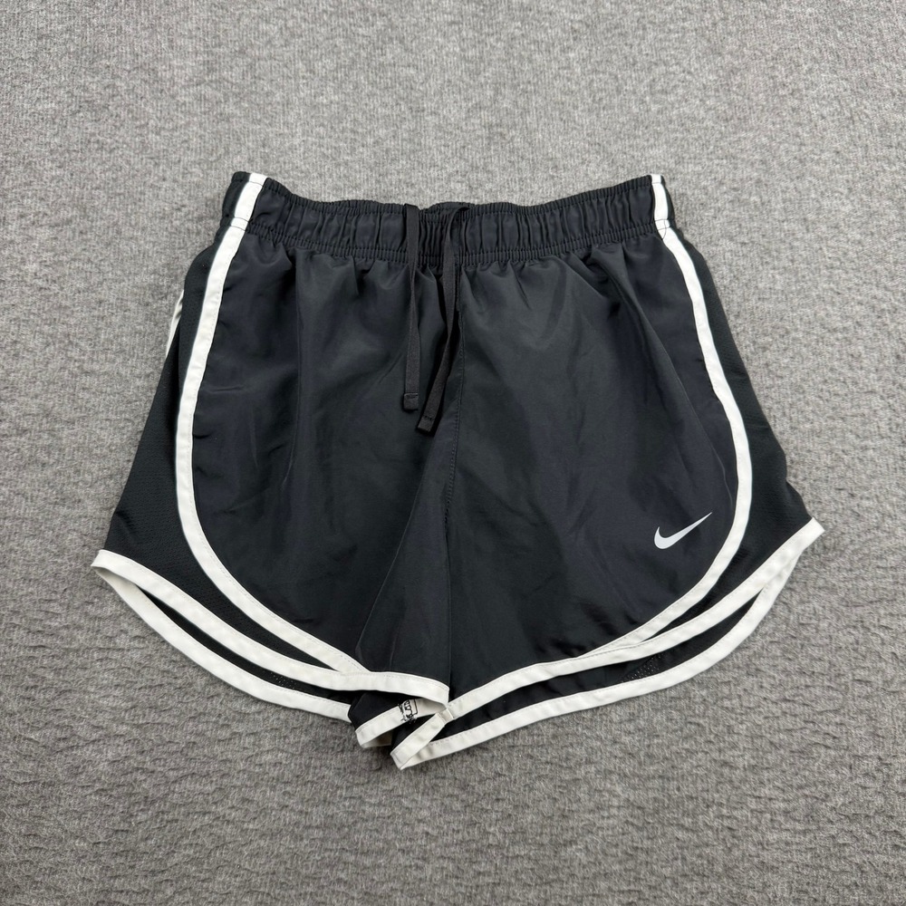 Nike Dri-FIT Tempo Running Shorts Womens‎ XS Black White Athletic 831558-011